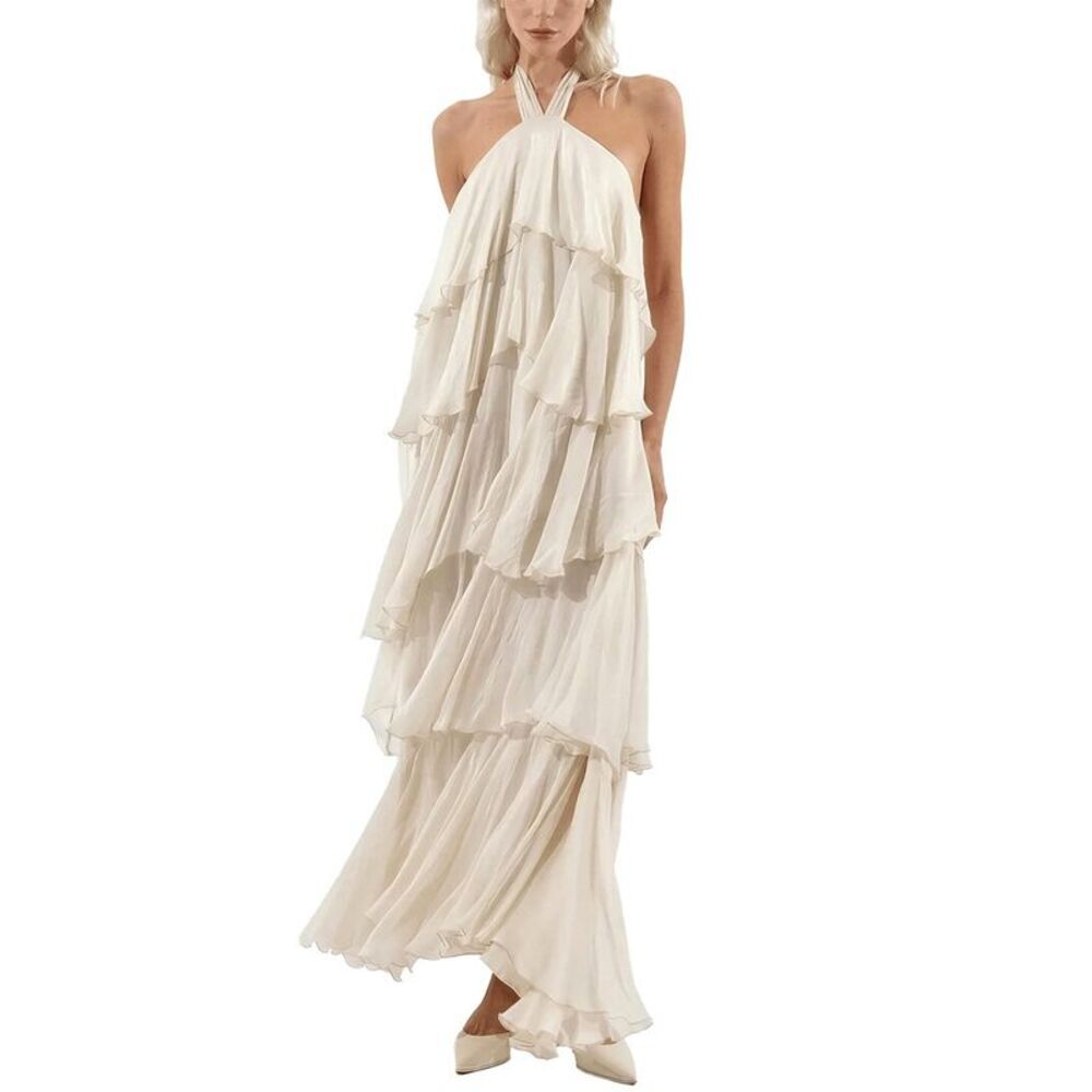 Dilireba Womens Embellished Maxi Dress